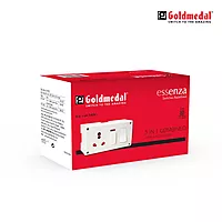 16A Switch Socket with Junction Box | Modular 5 in 1 Combined Plate with Switch & Indicator | Heavy-Duty Power Socket