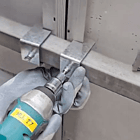 Gapless Solar Panel Mounting Bracket for 60×40 mm (3" x 1.5" ) Square Pipe