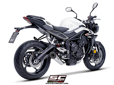 SC Project 3-1 Stainless Steel Full Exhaust System, With S1 Stainless Steel Exhaust for Triumph Street Triple 765 2023 Onwards SC Project 3-1 Stainless Steel Full Exhaust System, With S1 Stainless Steel Exhaust for Triumph Street Triple 765 2023 Onwards