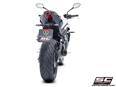 SC Project 3-1 Stainless Steel Full Exhaust System, With S1 Stainless Steel Exhaust for Triumph Street Triple 765 2023 Onwards