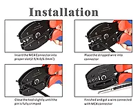 Solar MC4 Crimping Tool for 2.5/4/6mm² Solar MC4 Connector and PV Cable Installation