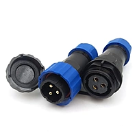 3PIN 30A Waterproof Cable Mount Aviation Connector  Male Plug + Female Socket IP68 -17MM 3P ST-ST