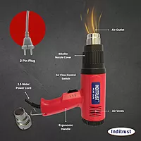 2000 Watt professional heat gun hot air gun with dual temperature setting for Shrink Wrapping, Packing