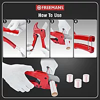 PVC Pipe Cutter - 42mm || Cutting Upto 1-1/8" O.D. | Suitable For PVC Pipes, Rubber Hoses And Plumbing Pipes Cutter