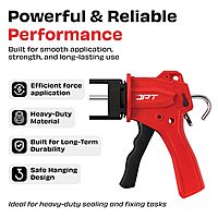 Ultra Heavy Duty Caulking Silicone Gun | Industrial Grade ABS Frame | With Built-in Nozzle Cutter and Puncture Tool
