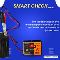 6 Volt To 32 Volt Dc Corded Electric Digital Voltmeter With Battery Health Indicator And Battery Charging Indicator for automobile.