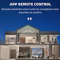 WIFI Smart Circuit Breaker Power Metering Energy Meter KWh 1P 230V Voltmeter Ammeter Energy Meter DIN Rail Smart Life Wireless Remote Control Switch Timer Voice Control - (63A)