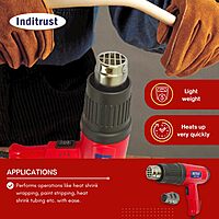 2000 Watt professional heat gun hot air gun with dual temperature setting for Shrink Wrapping, Packing