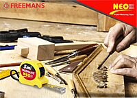 5 Mtr  Steel Measuring Tape - (Yellow & Black) With Unbreakable ABS case | Auto-lock and Belt Clip