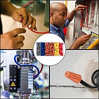 P3 Insulating Insert Twist Electrical Wire Connectors with Spring, Portable Wire Caps for Quick Connection