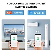 WIFI Smart Circuit Breaker Power Metering Energy Meter KWh 1P 230V Voltmeter Ammeter Energy Meter DIN Rail Smart Life Wireless Remote Control Switch Timer Voice Control - (63A)