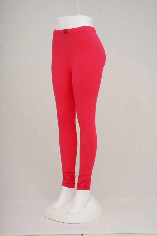 Women Raspberry Churidhar Leggings