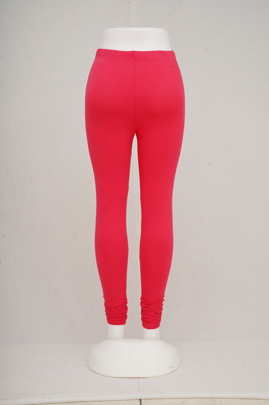 Women Raspberry Churidhar Leggings