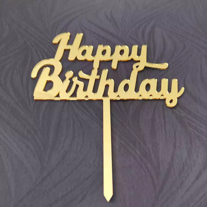 Happy Birthday Acrylic Topper 06