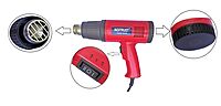 2000 Watt professional heat gun hot air gun with dual temperature setting for Shrink Wrapping, Packing