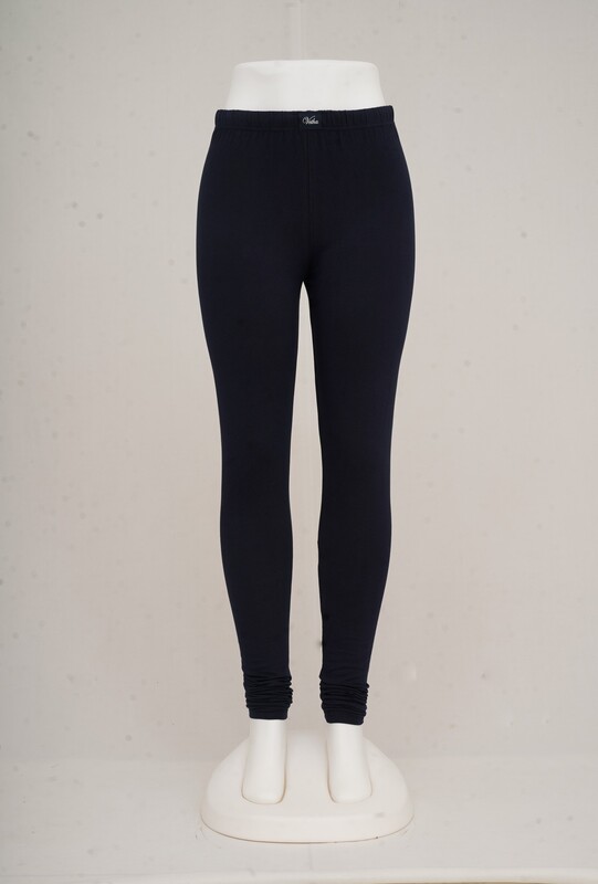 Women Navy Churidar Leggings