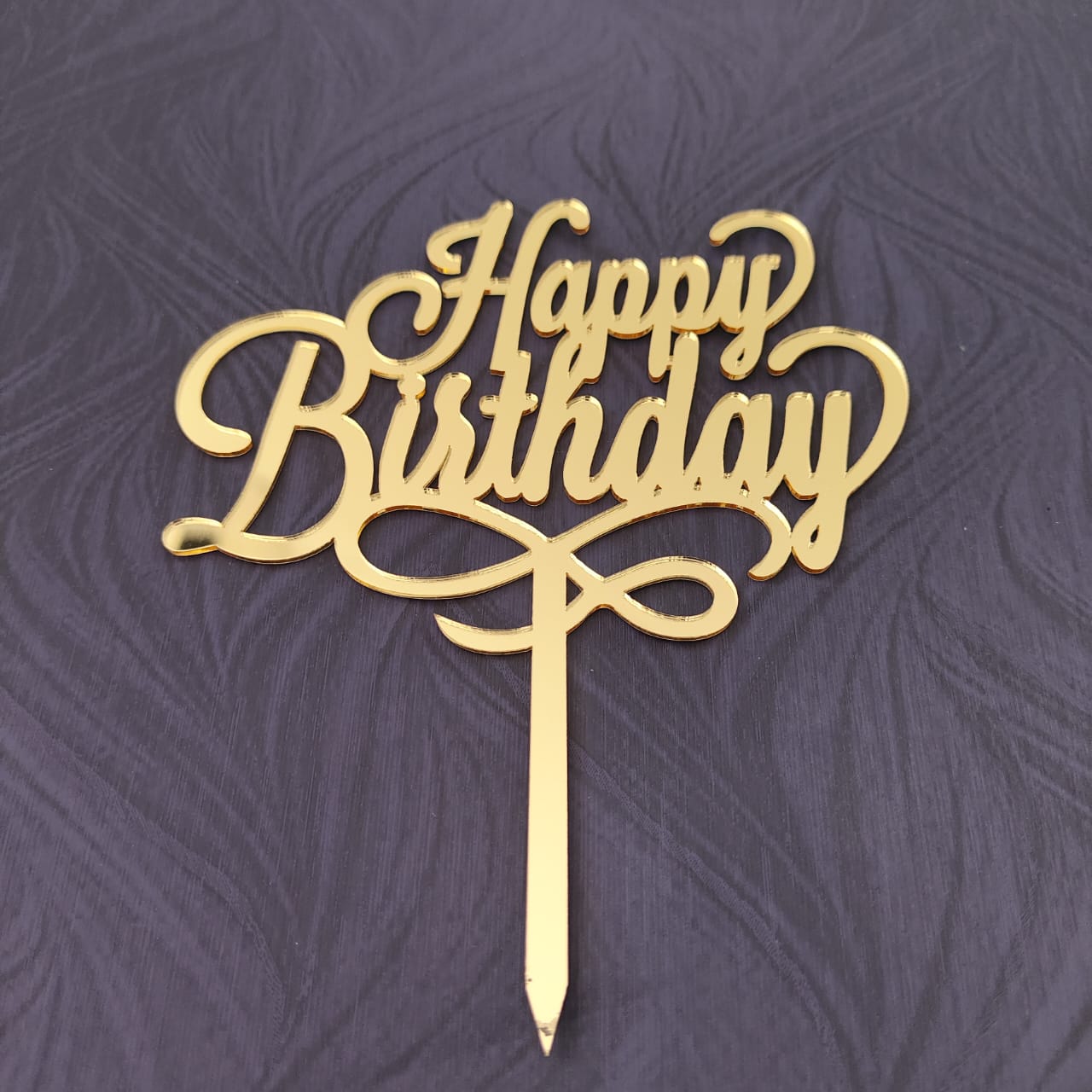 Happy Birthday Acrylic Topper 08