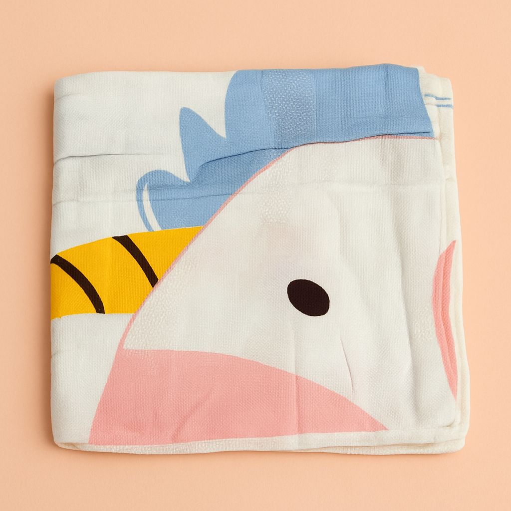 Premium Bamboo Cotton Muslin Swaddle Blanket – 110x110cm Premium Bamboo Cotton Muslin Swaddle Blanket – 110x110cm