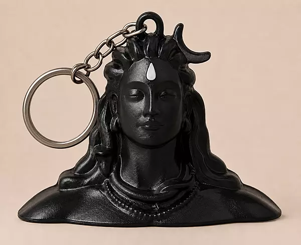 Adiyogi Shiva 3D Printed Keychain