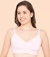 Enamor Ultra-Smoothing Women's Cotton Everyday T-Shirt Bra - No-Pinch, Hidden Lift, Non Padded, Wirefree, High Coverage - A027
