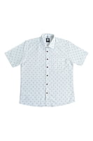 White Printed Semi Formal Shirts