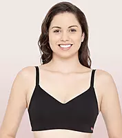 Enamor Ultra-Smoothing Women's Cotton Everyday T-Shirt Bra - No-Pinch, Hidden Lift, Non Padded, Wirefree, High Coverage - A027