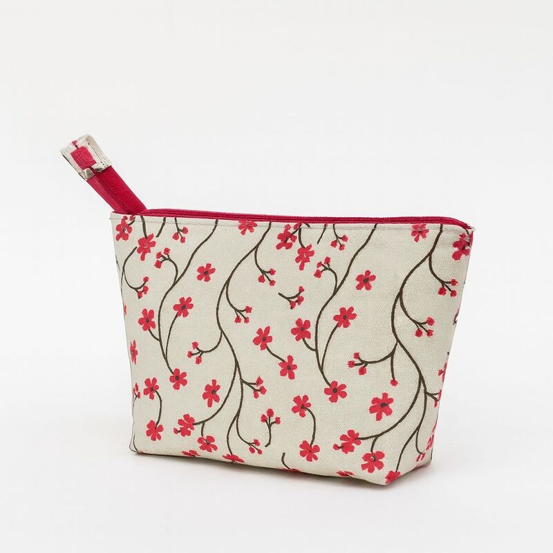 Plush Pouch - Medicine and Essentials Organiser - Cherry Blossom Plush Pouch - Medicine and Essentials Organiser - Cherry Blossom