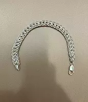 925 SIlver Argent Weave Gents Bracelet
