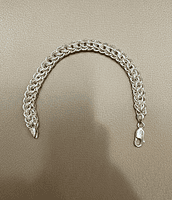 925 SIlver Argent Weave Gents Bracelet