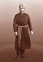 Swami Vivekananda, Parliament of World Religions, Chicago, September 1893 (Plain Background)