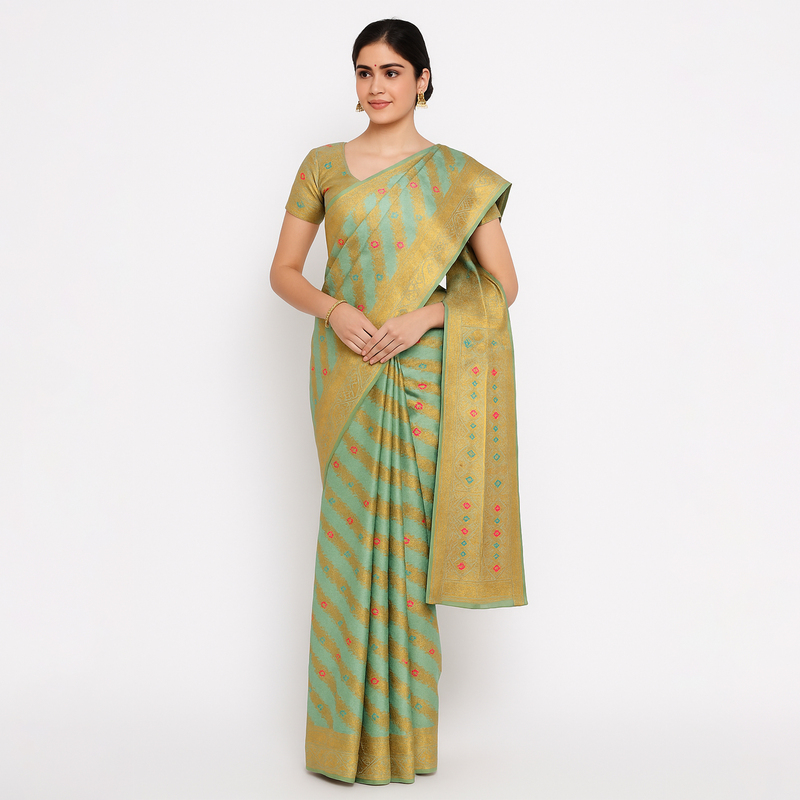 Organza Silk - Green