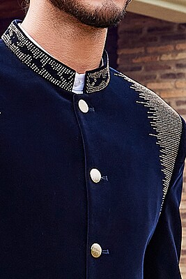 Midnight Blue Velvet Tuxedo