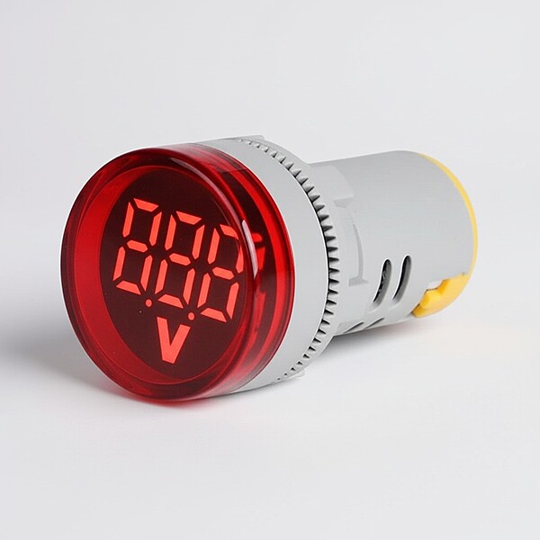 RED AC 60-500V LED Voltage Meter Indicator Signal - 22.5mm