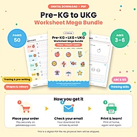 Pre-KG to UKG Worksheet Mega Bundle PDF