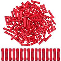 Fully Insulated Straight Butt Connector Electrical Wire Crimp Terminals (Pack of 10)