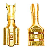 6mm Electrical Wire Cable Thimble Lugs Terminal Female Spade Wire Connectors- (Pack of 10)