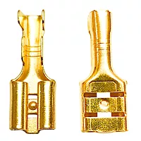 6mm Electrical Wire Cable Thimble Lugs Terminal Female Spade Wire Connectors- (Pack of 10)