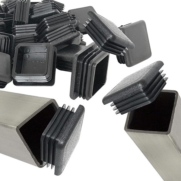 Closing End Cap for Square Pipe Size 1.5 x 1.5 inch for Inner-Plastic
