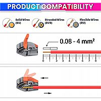 Fast Wire Clip Connector,  Quick Disconnect, 2 Wire Connector (Pack of 1)