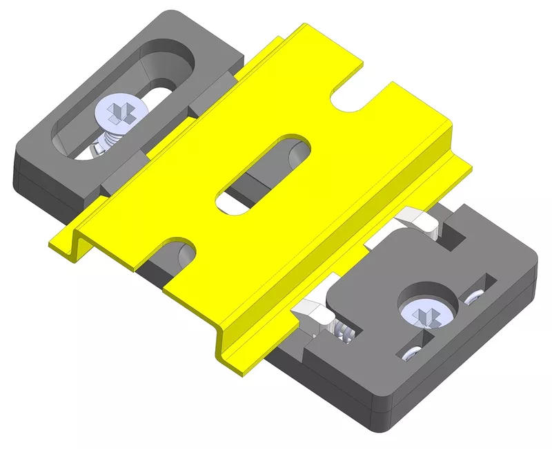 Din Rail Bracket 20/35/48mm DRB20/35/48 (Din Rail Bracket, 35mm Flexible Holes)