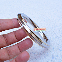 10mm Stainless Steel Edge Dual Brass Ring Punjabi Kada