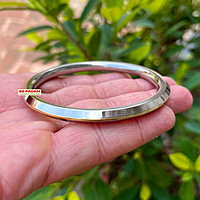 6mm Stainless Steel SP Brass Ring Punjabi Kada