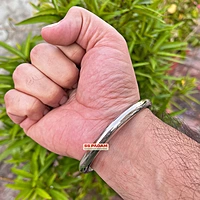 8mm Stainless Steel Round Smooth Punjabi Kada