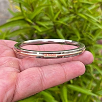 6mm Stainless Steel Flat Brass Ring Punjabi Kada