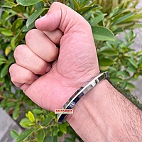 8mm Stainless Steel SP Brass Ring Punjabi Kada