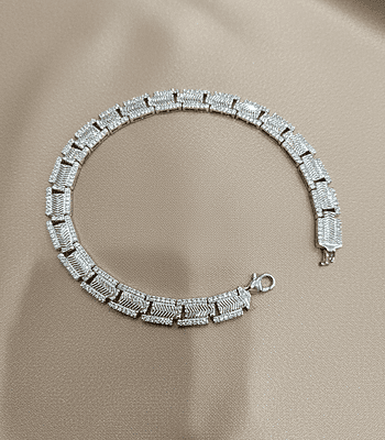 925 Silver Executive Link Gents Bracelet