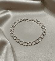 925 Silver Argent Combat Chain Gents Bracelet
