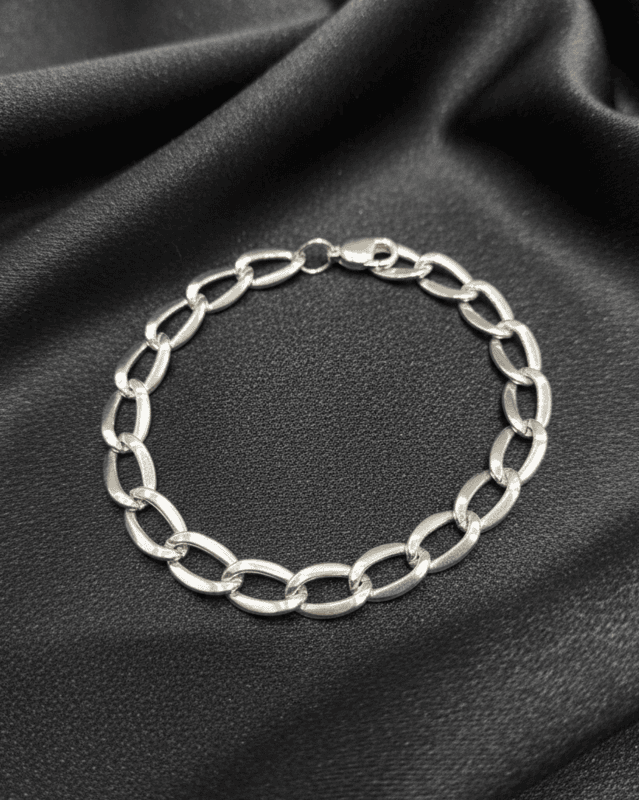 925 Silver Vanguard Oval Link Bracelet