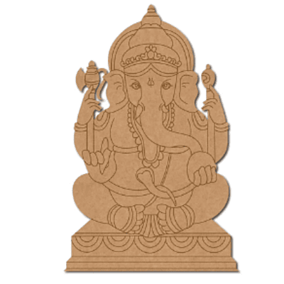 Wooden Cutout - Ganpati