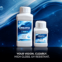 Creatix 2:1 Epoxy Resin | Crystal Clear Art Resin & Hardener | Bubble Free | Gloss Finish